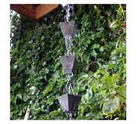 Rain Chain, 2.6M Rain Chains for Gutters for Heavy Pure Copper Catcher Chain for Downspouts Temple Scenic Water Diversion House and Garden Decor for Exterior Gutters(N 2.6M)