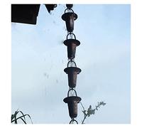 Rain Chain, 2.6M Rain Chains for Gutters for Heavy Pure Copper Catcher Chain for Downspouts Temple Scenic Water Diversion House and Garden Decor for Exterior Gutters(L 2.6M)