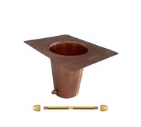 Rain Chain Gutter Adapter, Metal Rain Chain Gutter Accessories For Rain Gutters, Easy Installation(Copper)