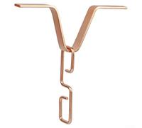 Rain Chain Gutter Adapter with V Shaped Hook Hanger, adjustable Rust Resistant Outdoor Hardware for Standard Size Downspouts (Copper Color)