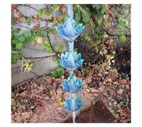 Rain Chain, Temple Rain Chains for Downspouts Drainage Chain Eaves Catcher Drip Gutters Villa Gutter Garden Decor for Exterior Gutters(Q)