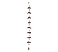 Rain Chains for Outside - Gutters Water Chime, House Eaves Patio Decorative Drainage Downspout, Backyard Open Air Architectural Catchment Extension | Drainage Downpipe alternative for Cottages Villas
