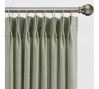 RAIN CITY 96 Inch Length Curtains with Pinch Pleats, Back Tab Rail System, Sheer Pleated Curtains for Bedroom, Dining Room Country Style, Rustic Farmhouse