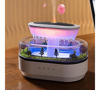 Rain Cloud Humidifier, Raindrop Aromatherapy Oil Diffuser, Humidifier Diffuser With Rain Sounds For Sleeping, MicroLandscape Humidifiers With 7 Color Changing Lights