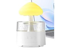 Rain Cloud Humidifier, Water Drip Humidifier, Rain Lamp Diffuser, Mushroom Humidifier with Water Drip Design 6.1x6.1x9.06 Inches for Reading, Sleeping, or Stress Relief (1 Piece)