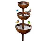 Rain Collecting Stake - 3-Tier Decorative, Weather-Resistant 90 cm Large Metal Garden Catcher, Durable Outdoor Design, Easy to Install Structure, Functional Garden Decoration for T
