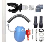 Rain collection system, rainwater collection system, rain barrel diverter kit, efficient rainwater deflector for collecting rainwater from the durable rain barrel set