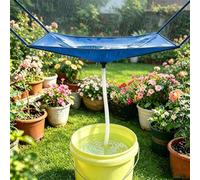 Rain Collector for Garden, Rain Water Collector with Hose and Filter Cloth, General Range Hood Cleaning Covers Washing Clean Protector, Reusable Water Harvester Cloth for Lawn,Backyard,Balcony
