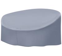 Beliani Rain Cover Chuva 165 Cm 140 Cm 75 Cm Grey