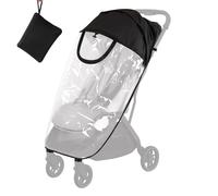 Rain Cover Fits for UPPAbaby Minu V3 Stroller, All-Season Windproof & Waterproof Protection from Rain, Snow & Dust, Crystal Clear EVA Panel & Built-in Storage Pocket Design