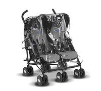 Rain Cover for Chicco Echo Twin Stroller, Made in The UK from Clear Supersoft PVC
