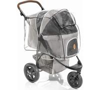 Rain Cover for Dog Pram for Medium and Large Dogs - Dog Stroller Rain Cover with Rear Side Entry, Ventilation Holes and Peek a Boo Window - Transparent