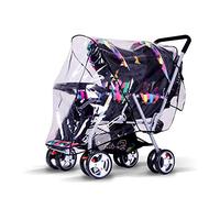 Rain Cover for Graco Stadium Duo, Made in The UK, Supersoft Clear PVC