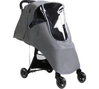 Rain Cover for Pushchairs, One Size, Waterproof, Dustproof, Windproof, Durable Protection, Baby Canopy, Rain Cover with Zip for Joggers, Sports Prams, First Pram, Grey