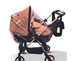 Rain Cover for Use with The Britax Romer Strider Pushchair, Transparent Supersoft PVC, UK Made