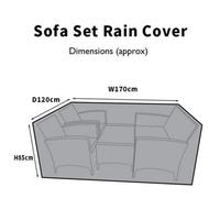 Rain Cover For Vienna Rattan 4 Seater Sofa Set Weather Protection