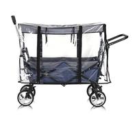 rain Cover for Wagon, Clear Plastic Awning for Collapsible, Protects Children and Cargo from rain and Snow for Outdoor Camping Picnic Waterproof Transparent PVC Wagon Cover(Color:Transparent)