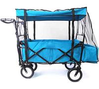 Rain Cover Waterproof Snow Wind,Collapsible Outdoor Folding Wagon Portable Lightweight Foldable Clear Plastic rain Cover,Hand Push Portable Camping Trolley Accessories
