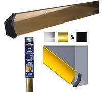 Rain Deflector for Exterior Door, 914mm, Door Rain Deflector with End Caps, Gold Effect