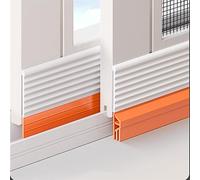 Rain Deflectors - Adjustable Window Weather Bar with Seal, Self-Adhesive Drip Guard Strip for Sliding & Casement Windows, Prevents Leakage and Noise