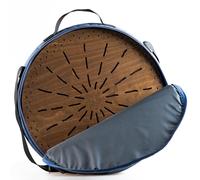 Rain Disk "Water-Fall" 16 inch | Relaxing Water Sound | Ocean Drum from Wood | 60 Seconds Long Meditative Sound | Must Have Instrument for Sound Therapy | With a Soft Protecting Bag