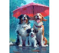 Rain Dog 100 Piece Jigsaw Puzzles For Adults, Fun Challenging & Brainteasing 100 piece Adult jigsaw puzzle, Impossible puzzles, Gift for Men/Women, Finished Size is 40x28cm