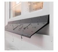 Rain Drip Cap Guard for Exterior Door and Window, Inner Window Embedded Water Retaining Strips, Adhesive Backing, Removable Sill Edge Rain Diverter, 16.4ft
