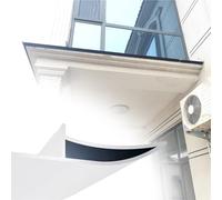 Rain Drop Edge Roof Molding Trim, Eagle-Beak Water Deflector Exterior Wall Drip Strip, 10 Cm Width Eaves Drip Line Roof Deflector Aluminum Alloy Strip(D-1PC)