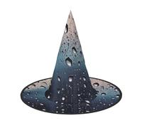 Rain Drops on Glass Halloween Witch Hat 3 PCS Witch Costume Accessories Wizard Hats for Halloween Party Supplies