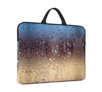 Rain Drops On Glass Print Protective 14 Inch Laptop Case,Laptop Sleeve With Handle Compatible,Carrying Computer Bag