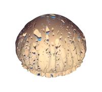Rain Drops on Glass Print Shower Cap – Reusable Hair Cap with Double Layer Protection, Breathable & Durable Bath Hat for Travel