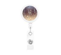 Rain Drops On Glass Printed, Retractable Badge Holder,Badge Reels Holder with ID Clip Alligator Clip