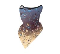 Rain Drops On Glass Printed Windproof Mask,Neck Gaiter Winter Motorcycle Face Cover
