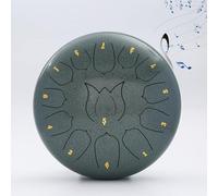 Rain Drum,12 Inch 13Notes Tongue Drum,Steel Tongue Drum,Ch-akra Drum for Rain Outdoor, Drum Rain Chime Waterproof,Rain Drum for Garden Instrument, for Camping, Meditation or Yoga .(Color:E)