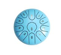 Rain Drum 6 Inch 11 Tone steel drum Adult Performance Musical Instrument Tongue Drum Suitable for Concerts, Instrument Teaching(Blue A)