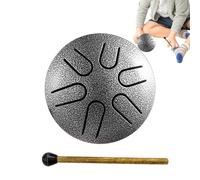 Rain Drum, 6 Notes Hand Pan Meditation Drum Instruments, Outdoor Rain Drum, 3 Inches Steel Drum For Kids, Steel Drum For Kids, Zen Musical Education Yoga Camping Adults Beginners