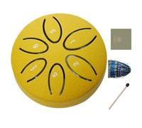 Rain Drum, 7.5 cm 6 Notes Steel Tongue Drum Musical Instrument, Educational and Soothing Instrument for Beginners School Garden Backyard Home Yoga