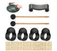 Rain Drum Accessories Musical Rain Drum Set | Handpan Accessories | Rain Drum Accessories Set, Drumstick Holder Number Stickers, Drumstick Rain Play Accessories for Outdoor