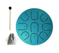 Rain Drum Chime for Outside Garden, 4 Inch 9 Notes Steel Tongue Chakra Drum, Waterproof Meditation Rain Instrument