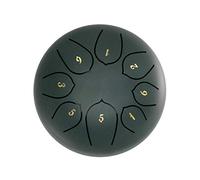 Rain Drum for Garden, 6 Inch 8 Tones Chakra Drum, Steel Tongue Drum, Chakra Tank Drum Rain Chime, Handpan Meditation Drum, Musical Percussion Kit with Bag Mallets, Enjoy The Rain Symphony (#N)