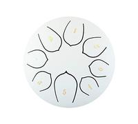 Rain Drum for Garden, Rain Drum for Outside When It Rains, 6 Inch 8 Tones Chakra Drum, Drum Rain Chime for Outdoor Garden, Handpan Meditation Drum, Enjoy The Rain Symphony (#A)