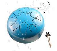 Rain Drum for Garden,Rain Drum Outside,6 Inch 8 Tones Drum Rain Chime,Chakra Drum for Rain Waterproof,Chakra Drum for Rain Outdoor,Handpan Meditation Drum for Garden,Enjoy The Rain Symphony (C)