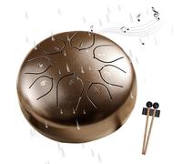 Rain Drum for Garden,Rain Drum Outside,6 Inch 8 Tones Drum Rain Chime,Chakra Drum for Rain Waterproof,Chakra Drum for Rain Outdoor,Handpan Meditation Drum for Garden,Enjoy The Rain Symphony (B)