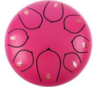 Rain Drum for Garden,Steel Tongue Drum,6 inches 8 Tone,Percussion Instrument,Outdoor Chakra Handpan Meditation Drum,for Musical Education Concert Mind Healing (H)