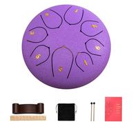Rain Drum for Outdoor Garden, Rain Drum for Garden Instrument, Drum Bag and Other Percussion Kit for Meditation and Music Therapy. (Red, 11 Tons), JZRRSLUHK, Violet, 8 tons