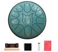 Rain Drum for Outdoor Garden, Rain Drum for Garden Instrument, Drum Bag and Other Percussion Kit for Meditation and Music Therapy. (Red, 11 Tons), JZRRSLUHK, Blue fleurmousse, 11 tons