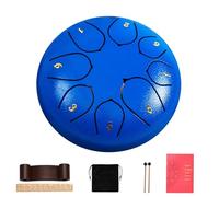 Rain Drum for Outdoor Garden, Rain Drum for Garden Instrument, Drum Bag and Other Percussion Kit for Meditation and Music Therapy. (Red, 11 Tons), JZRRSLUHK, Dark Blue, 8 tons