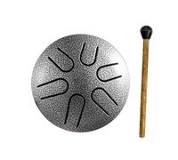 Rain Drum for Outside, 3 Inch 6 Notes Steel Tongue Drum Rain Chime with Drumsticks, Portable Handpan Drum, Waterproof Beginner Handpan Drum, Steel Drum Healing Instrument for Adults Kid