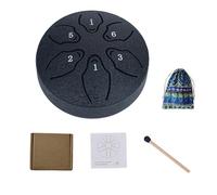 Rain Drum for Outside, 3-Inch 6-Tone Steel Tongue Drum, Outdoor Rain Chime, Percussion Instrument Handpan Meditation Drum for Garden, Zen, Yoga, Musical Education