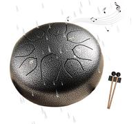 Rain Drum for Outside,6 Inch 8 Notes Chakra Drum for Rain,Rain Drum for Outside Garden,Rain Drum for Outside When it Rains (Silver)